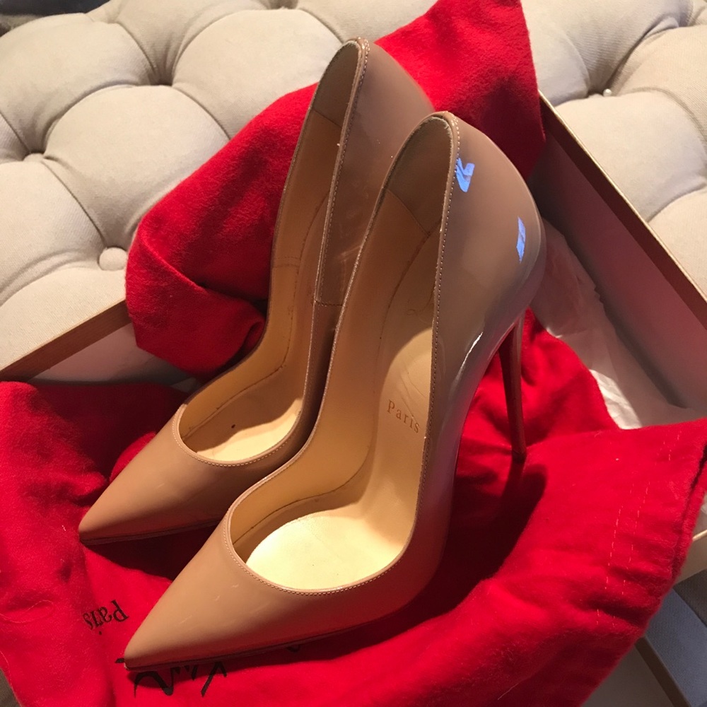 Christian Louboutin So Kate 120 Nude Patent